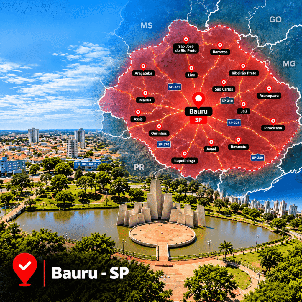Área de Atendimento de Bauru