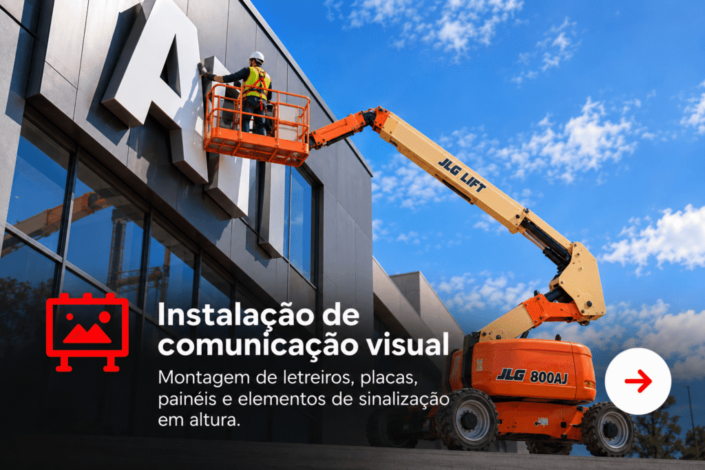 Instalação de comunicação visual